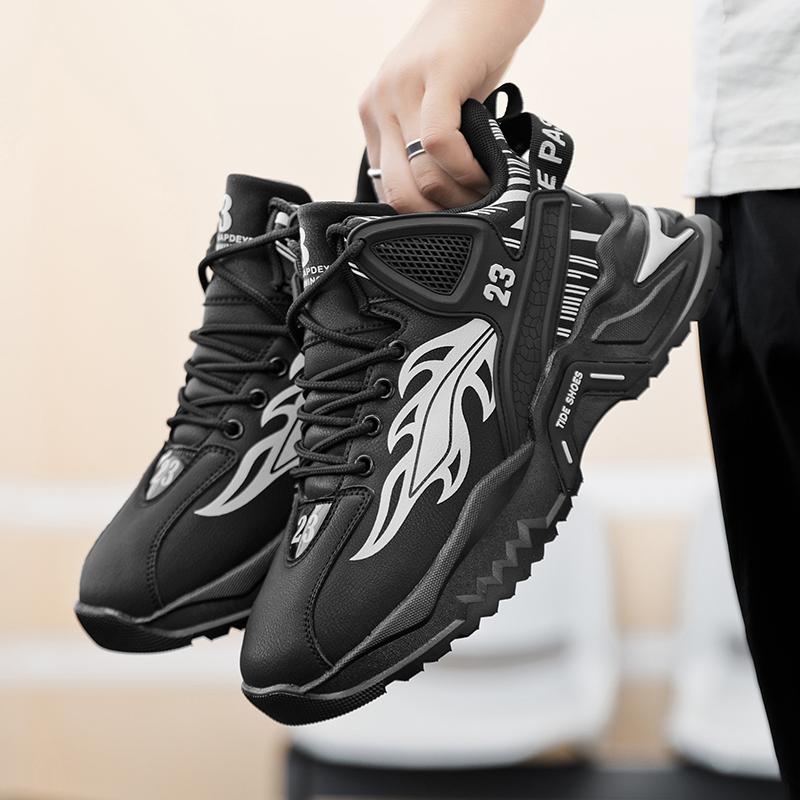 New Fashion New Men's Fashion Casual Low Top Sports Shoes Students Thick Sole Comfortable Sneakers Boys Male Classic Breathable Basketball Shoes