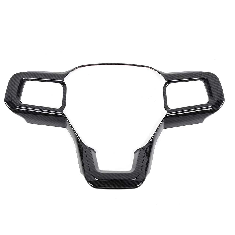Carbon Fiber Interior Steering Wheel Trim Cover for Ford Mustang 24+ Accessories
