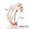 Punk Fashion Metal Cuff Bangles for Women Retro Personality  Exaggerated Hollow Out Geometric Bangles Party Jewelry Wholesale