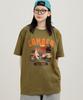 CREAM SODA LAB Moto Camp Short Sleeve T-Shirt Olive