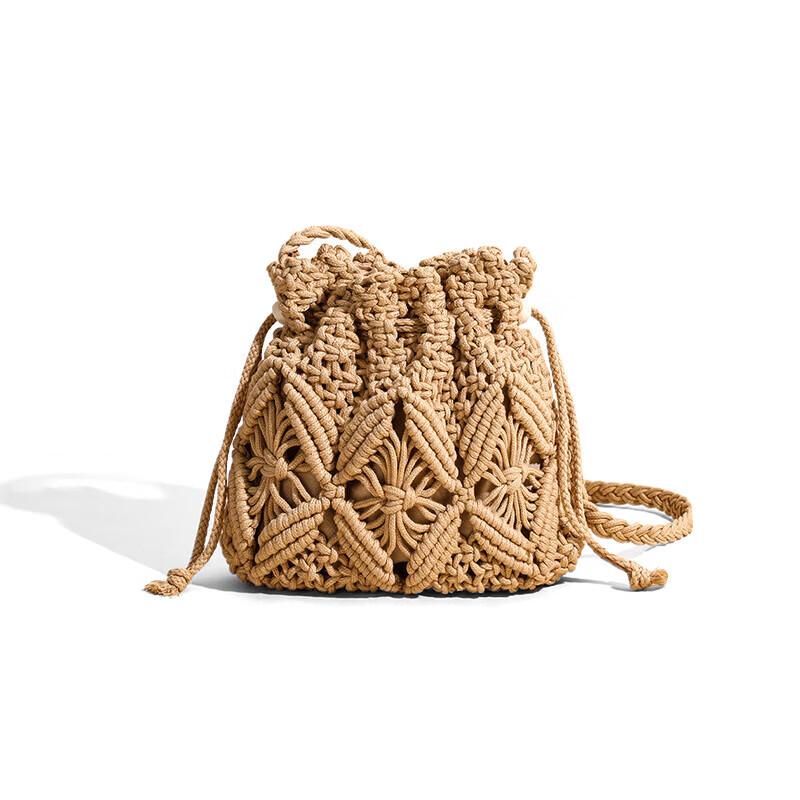 Viney Dames Geweven Crossbody Emmer Tas