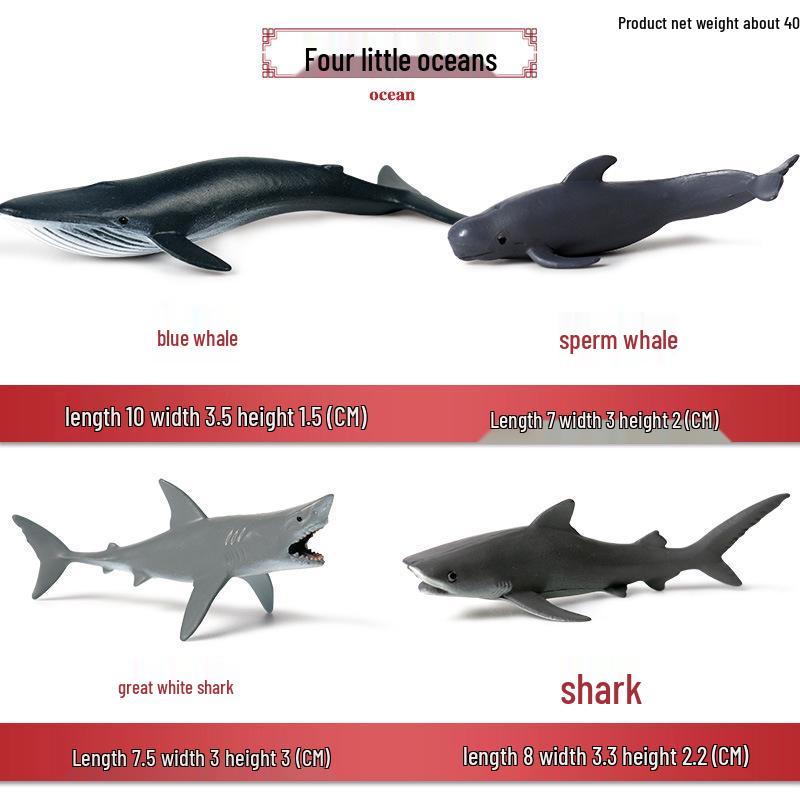 Polar Wildlife Animal Model Toy Set: Polar Bear & Penguin