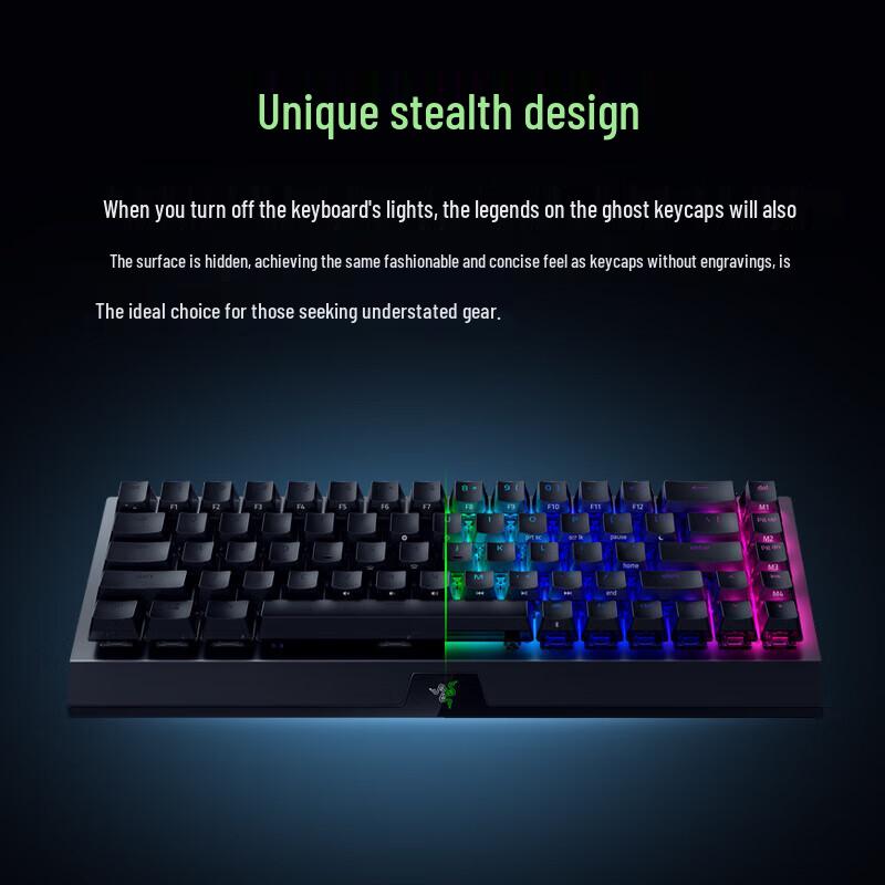 Razer BlackWidow V3 Mini HyperSpeed Phantom Edition Wireless Mechanical Gaming Keyboard