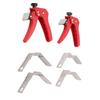 2 Set Adjustable Drawer Fixing Clamp Stainless Steel Front Installation for Cabinet Face
