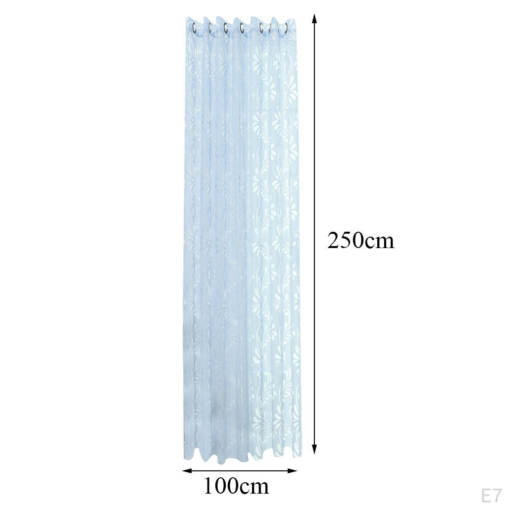 Grommet Floral Textured Bay Window