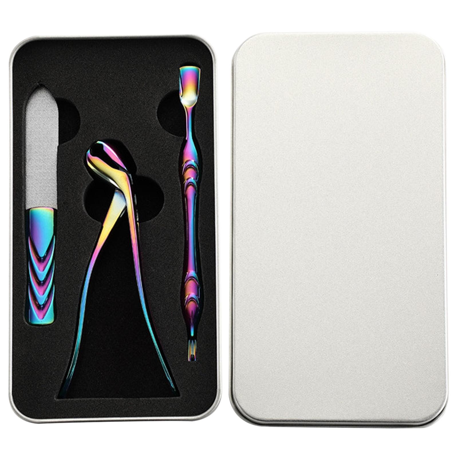 

Набор из 3 щипчиков для ногтей с пилочкой для ногтей, кусачки для ногтей с большим отверстием, кусачки для ногтей из нержавеющей стали