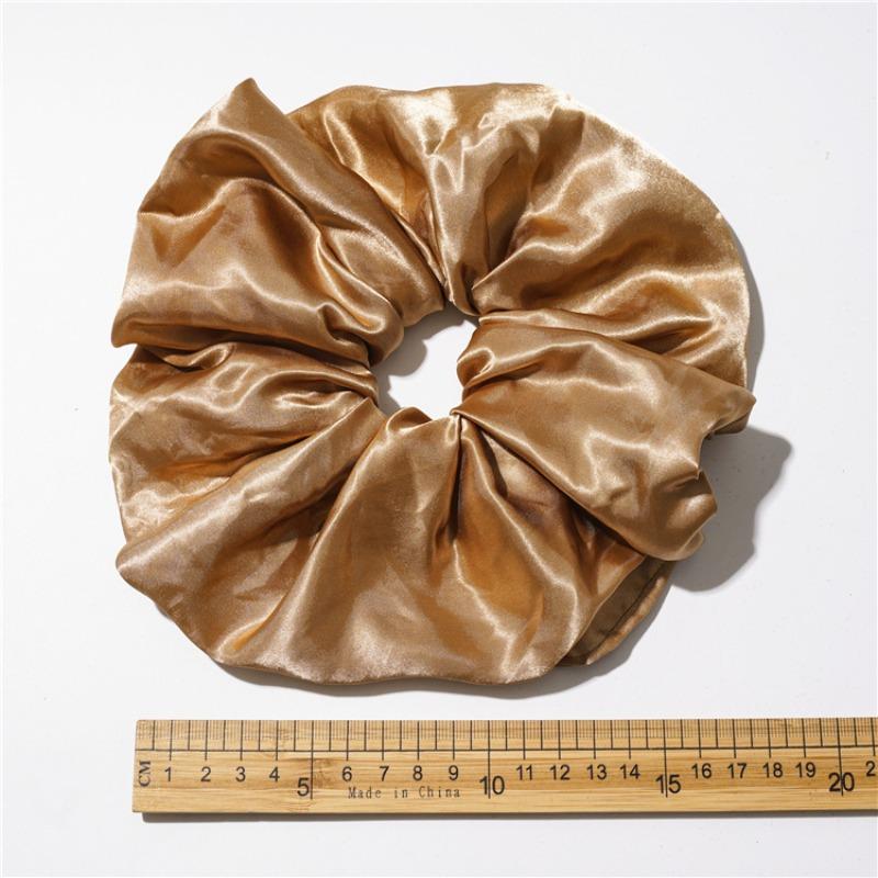 Large-sized Wide-edge Large Intestine Hairband Fashionable Girl's Hairstyle Elastic Hair Tie Hair Accessory