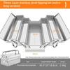 Stainless Steel Foldable Tool Box Multi Layer Portable Hardware Storage Case For Auto Repair Household Tool Organizing Work Use