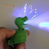 Creative LED Light Sound Cute Dinosaur Keychain Pendant Decor Key Ring Ornament Suspension Trinket