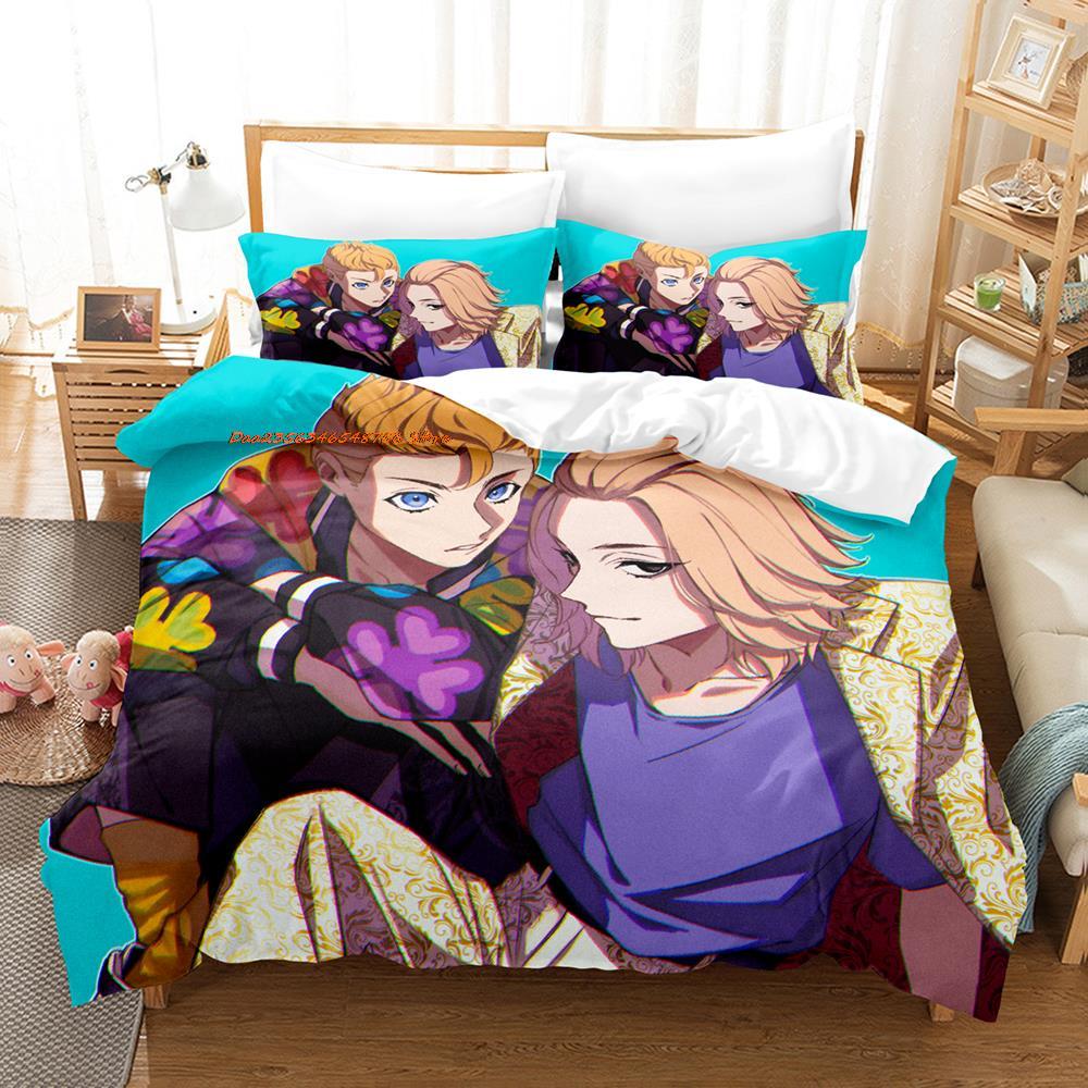 New  Tokyo Revengers Bedding Set Single Twin Full Queen King Size Bed Set Adult Kid Bedroom Duvet Cover Sets Home Textiles
