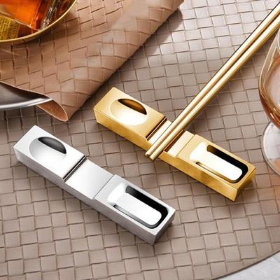 Chopsticks Stand Reusable Sturdy Electroplating Useful Japanese Style Chopstick Stands Kitchen Tools