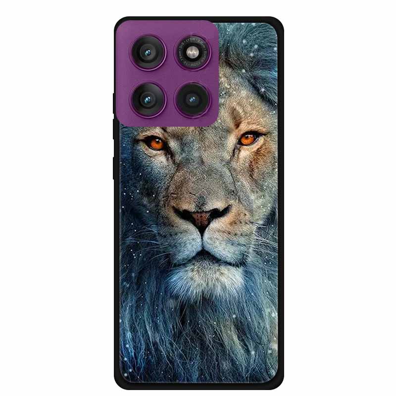 For Motorola Edge 60 Pro 5G Case Edge60 Pro Phone Case Tiger Black Silicone Soft Back Cover For Motorola Edge 60 Pro Case Coque