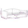 VidaXL Lit de repos gris clair 90x200 cm velours 354136