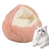 Winter Thermal Shell Cat Bed Soft Plush Pets Bed Shell-Shaped Semi-enclosed Cat Sleeping Nests For Small Dogs Kitten Bed