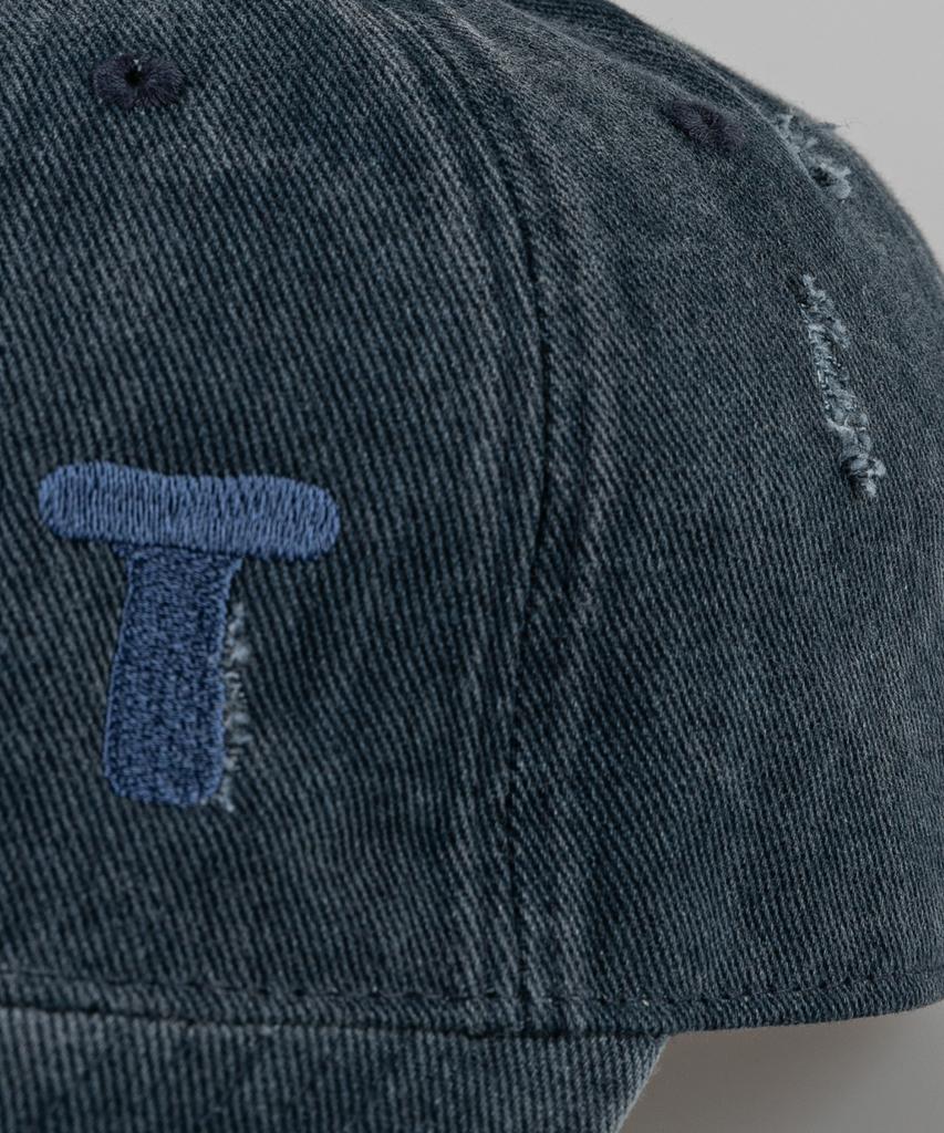 Wig Saint Damaged Pigment Ball Cap - Navy