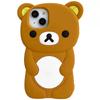 Rilakkuma Bear Silicone Soft Cover Case For iPhone 16 15 14 13 12 11 Pro Max Mini Plus Xs XR 6 7 8 Plus