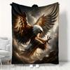 Eagle Design Soft Flannel Blankets,Keep Warm Throw Blanket Comfortable Blanket for Picnic Beds Sofa Home Bedroom Cover Kids Gift