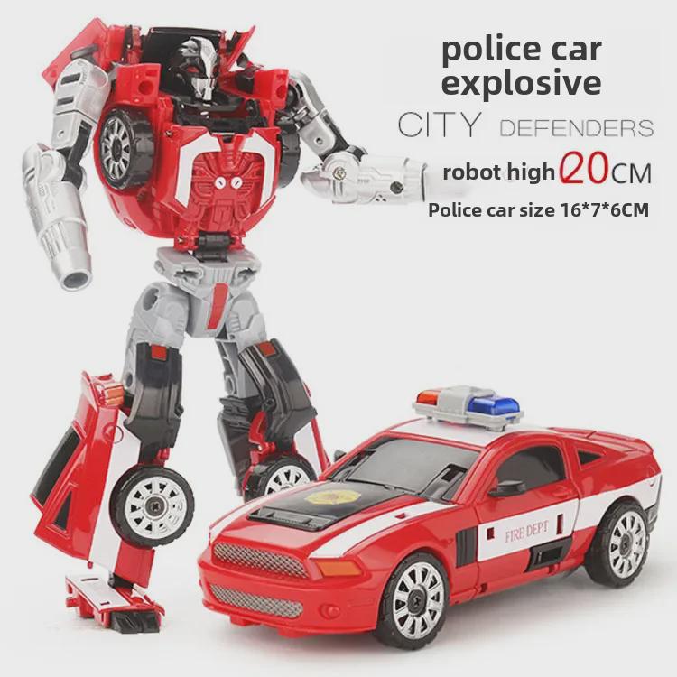 Kaiyu Alloy Transforming Fire Truck & Helicopter Toy