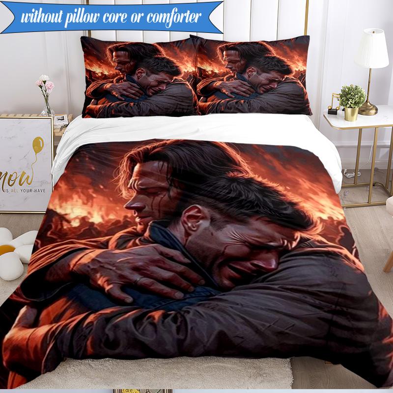 Natural Brother 3pcs K-pop Music Group Bedding set,Ideal for Bedroom, Dormitory,Including Duvet Cover And 2pcs Pillowcases,Fan Gifts