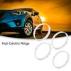 ACROPIX Hub Center Ring 66.6-64.1 Mm Silver Tone 4pcs
