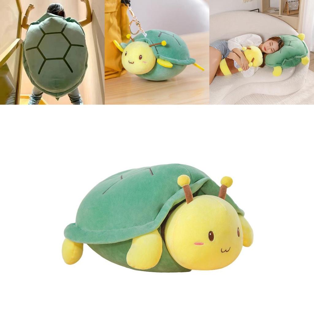 Süßes tragbares Schildkrötenpanzer-Stofftier für kreatives Spielen und Abenteuer