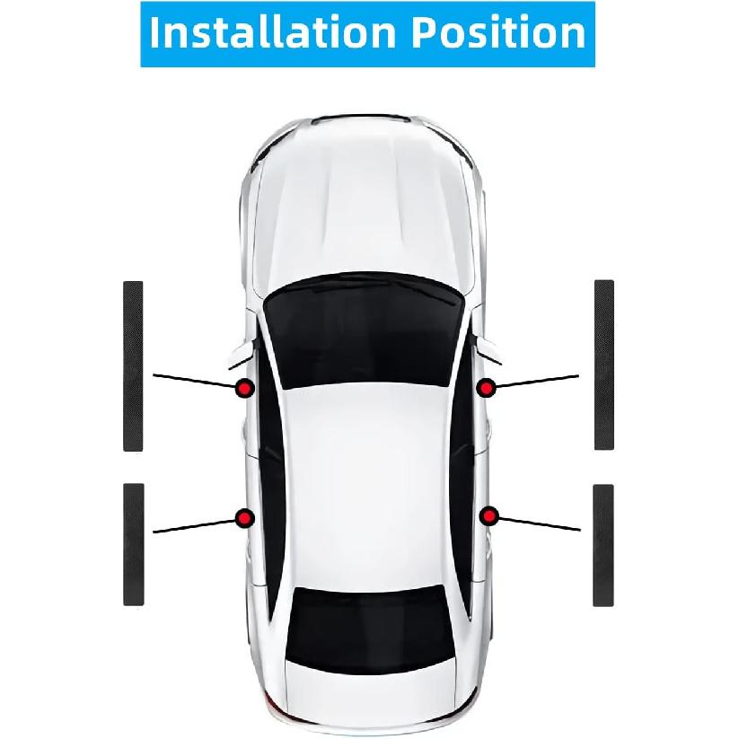 4Pcs Car Door Sill Protector For CR-V Accessories Fit For CRV Carbon Fiber Leather Door Sill Sticker, Decoration Door Sill Scuff Plate Sticker For