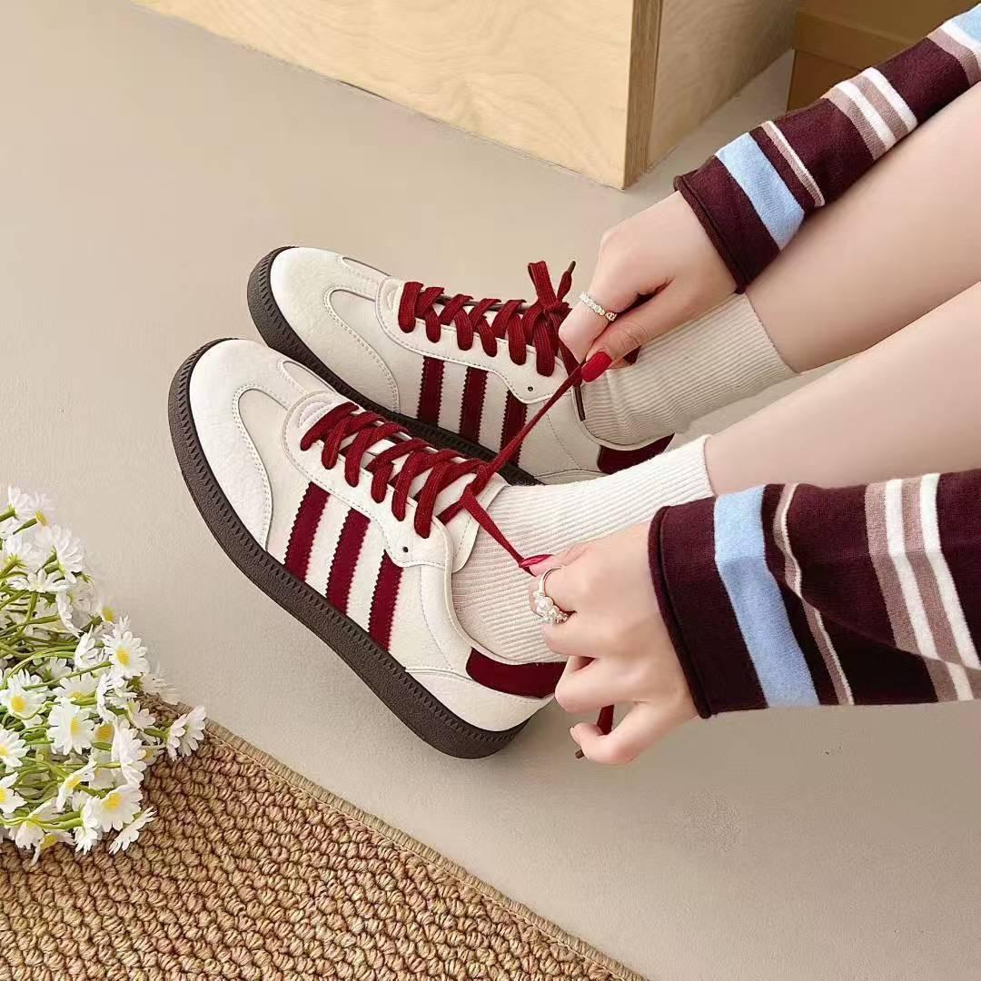 

Весенне-осенняя женская обувь новая осенне-зимняя платформа белая обувь ретро повседневная спортивная обувь 40 красный