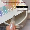 Aurora Pink High Gloss Crystal Powder for Nail Art and Decoration