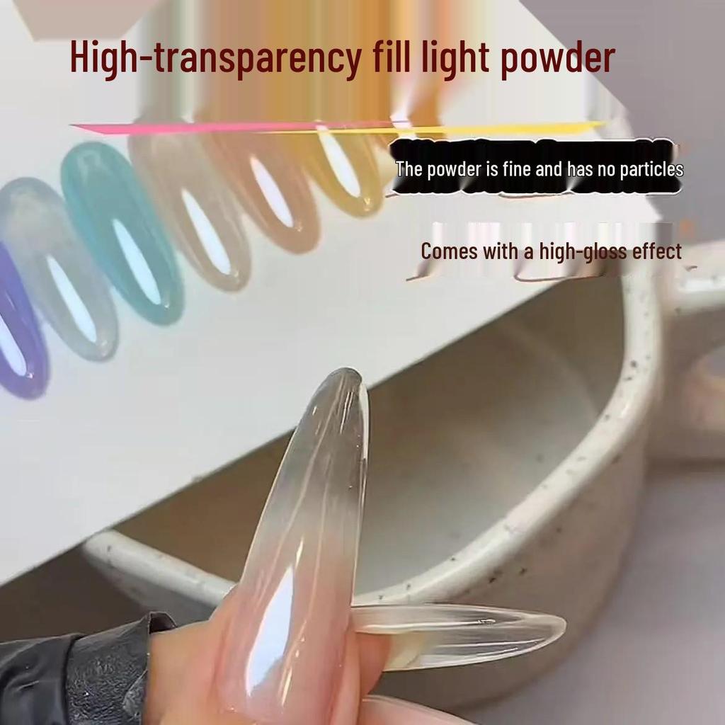 Aurora Pink Hochglanz Kristallpuder für Nagelkunst und Dekoration
