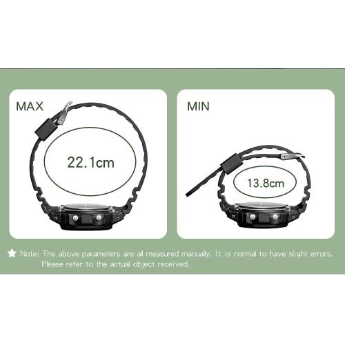 Un Bel Tocco Digital Watch for Men and Women with Alarm, Stopwatch, LED Backlight, and 8 Colors (New Black)