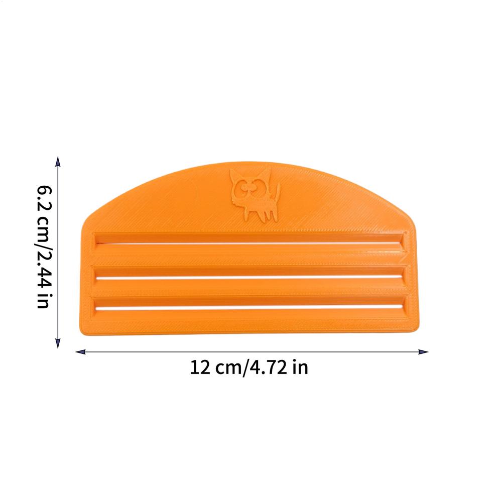 Cat Food Squeezing Practical Tool Multifunction Cat Treat Dispenser Manual Reusable Cream Tube Squeezer Toothpaste Dispenser оранжевый