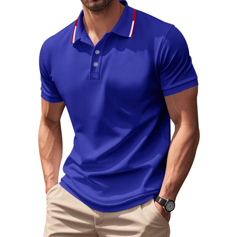 Pánská rychleschnoucí polokošile s krátkým rukávem a knoflíkovou légou