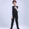 LOLANTA Boys' Formal 5-Piece Suit Set, Solid Color Tuxedo with Suspenders, Perfect for Kindergarten Entrance Ceremonies, Graduations, Weddings, Recita