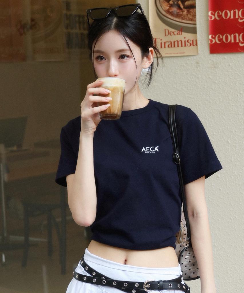 AECA Aeca Signature Tee-Navy