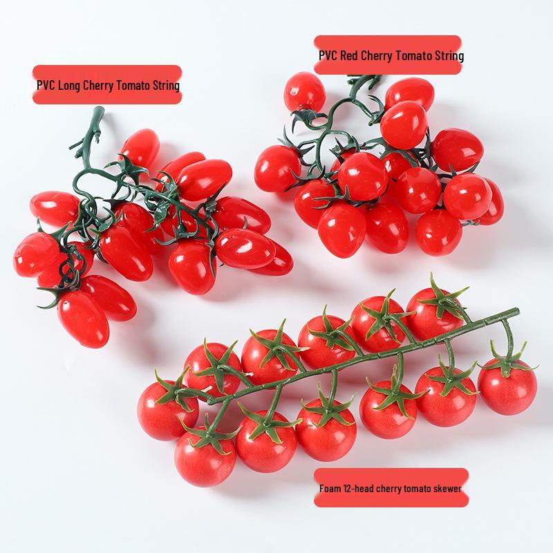 Seven-Color Foam Cherry Tomato Simulation for Display & Photography