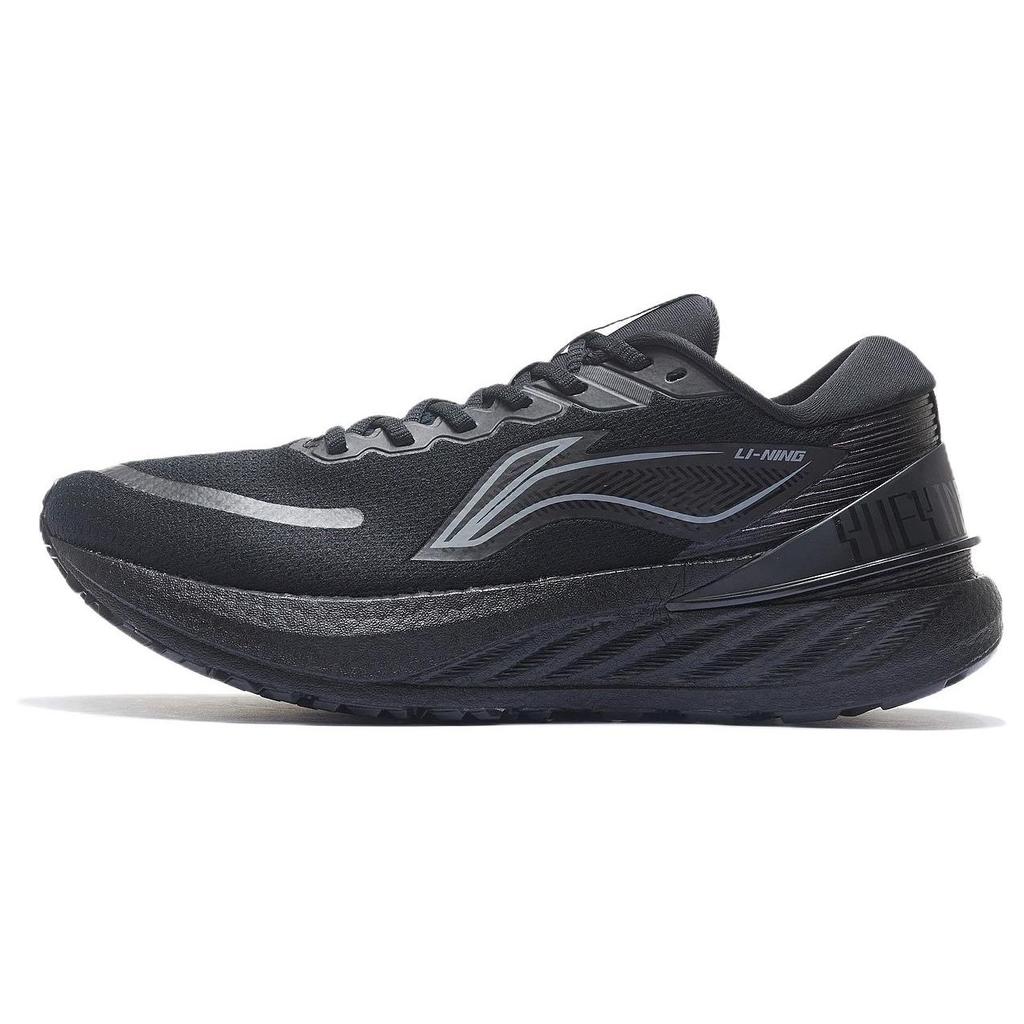 Li Ning Yue Ying 2.0 Vysoce pružné tlumení nárazů Protiskluzové Nízké Běžecké boty Pánské Tenisky Černé ARHS021-5