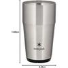 Snow Peak  Snow Peak  Thermo Tumbler 360 470 470ml Single Item Silver