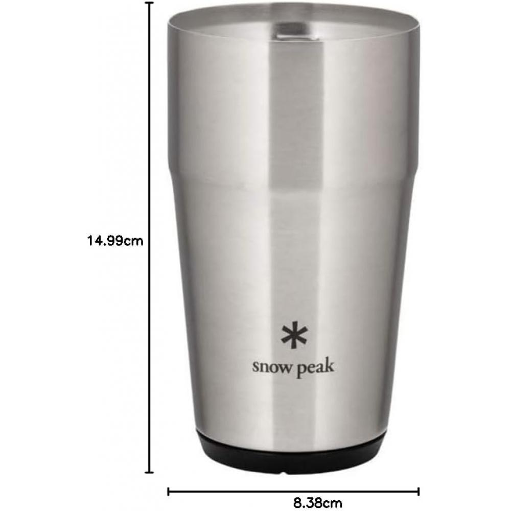 Snow Peak  Snow Peak  Thermo Tumbler 360 470 470ml Single Item Silver