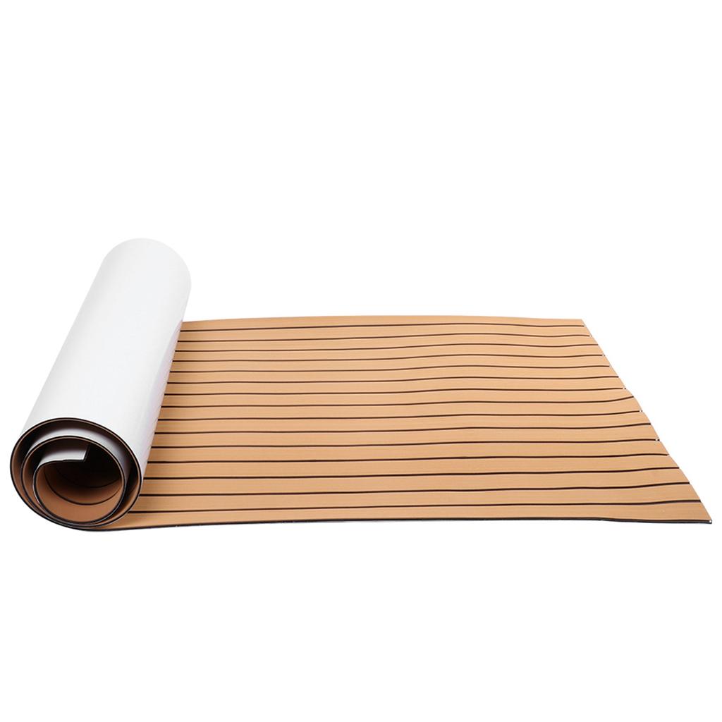 90x240cm Marine Boat Synthetic Flooring Self Adhesive EVA Foam Yacht Deck Sheet(GoldBlack )