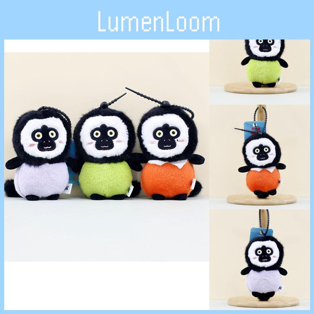Adorable Plush Monkey Keychain Charming Pp Cotton Filled Cute Bag Pendant