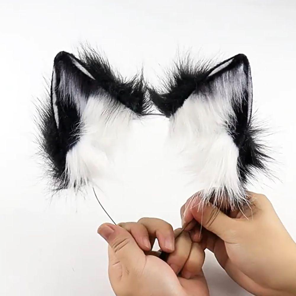 1 set Plush Halloween Animal Cosplay Props Cat Tail Animal Cosplay Props Children