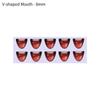 styles Decals cute MouthChips Paper Face Organ Paster Cartoon Mouth Stickers Anime Figurine Doll