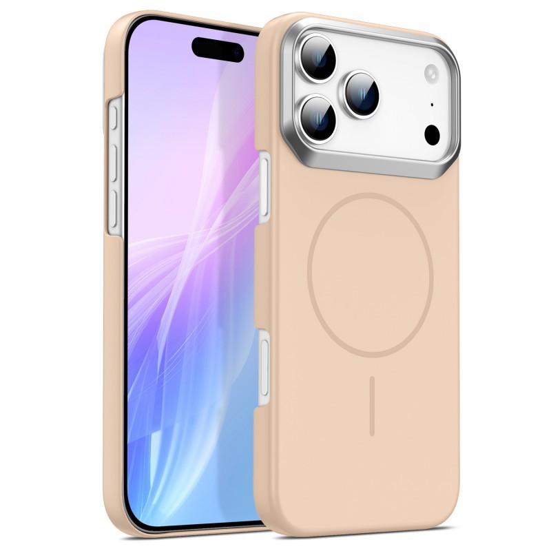 Suitable IPhone 17 Promax Phone Case Gold Armor PC Magnetic Suction Apple 16 Ultra-thin Anti Drop Protective iPhone 17