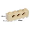 Brick 1x4 with 3 Holes MOC Technical Assemble Particles 3701 DIY Building Blocks Educational Toy for Kids