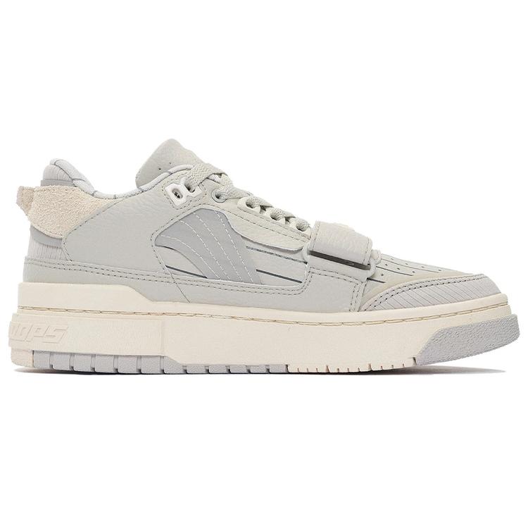 Li Ning Rookie Skateboard Shoes Women's Low top Seed Yellow Gray/Matte Ecru ABCS028-12