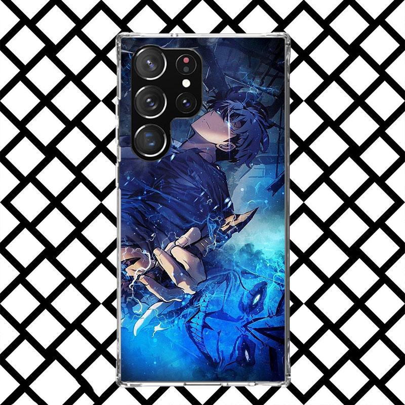Anime S-Solos L-Levelings Handyhülle für Samsung Galaxy S26 S25 Edge S24 S23 Ultra S22 Plus S21 FE S20 + Weiche Hülle Druck Fundas