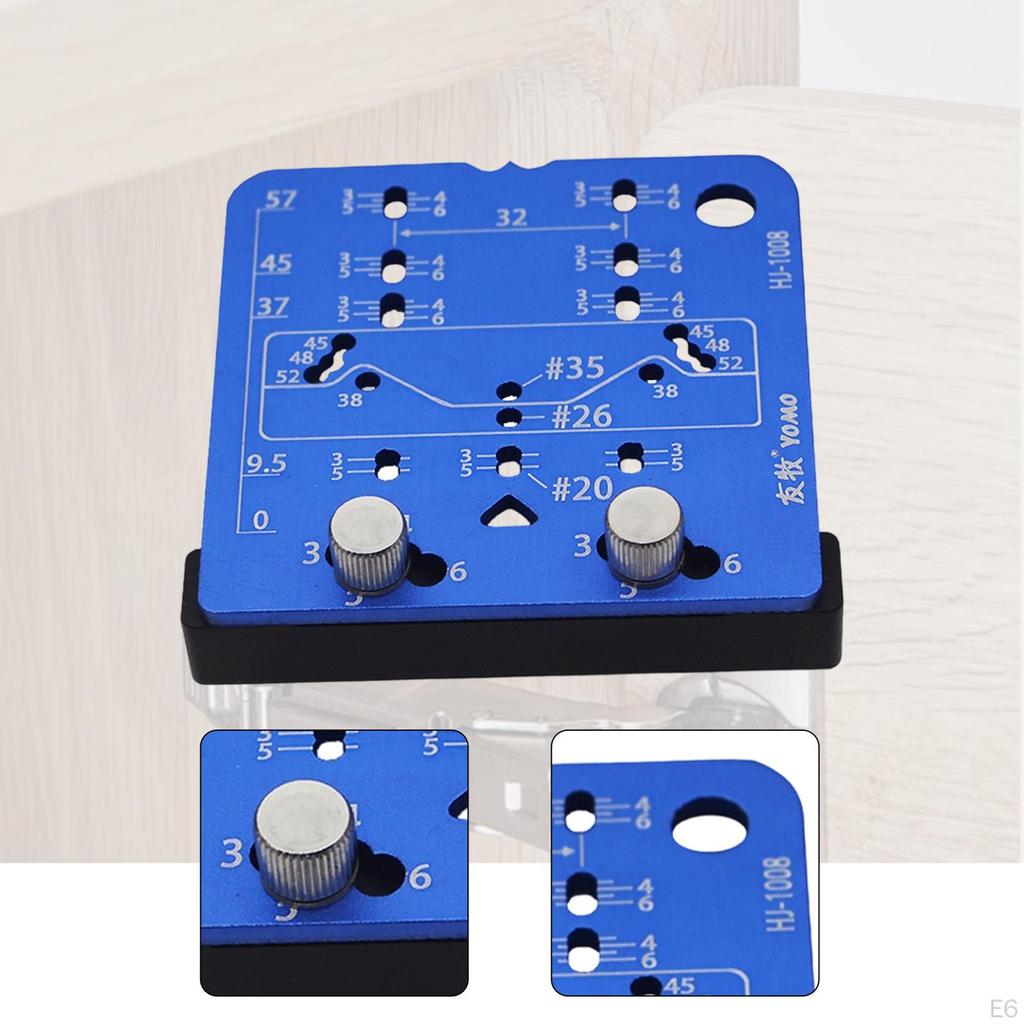 Hinge Hole Drilling Guide Locate Carpenters Cupboard Installation Jig