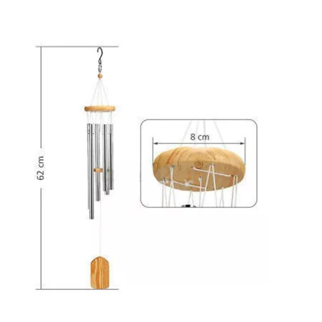 Wind Chimes Outdoor Sympathy Memorial Wind Chimes with Metal Tubes for Home Decoration