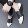 Men Summer Casual Business Loafers Breathable Comfortable SlipOn Leather Suitable for Business Occasions and Office Use