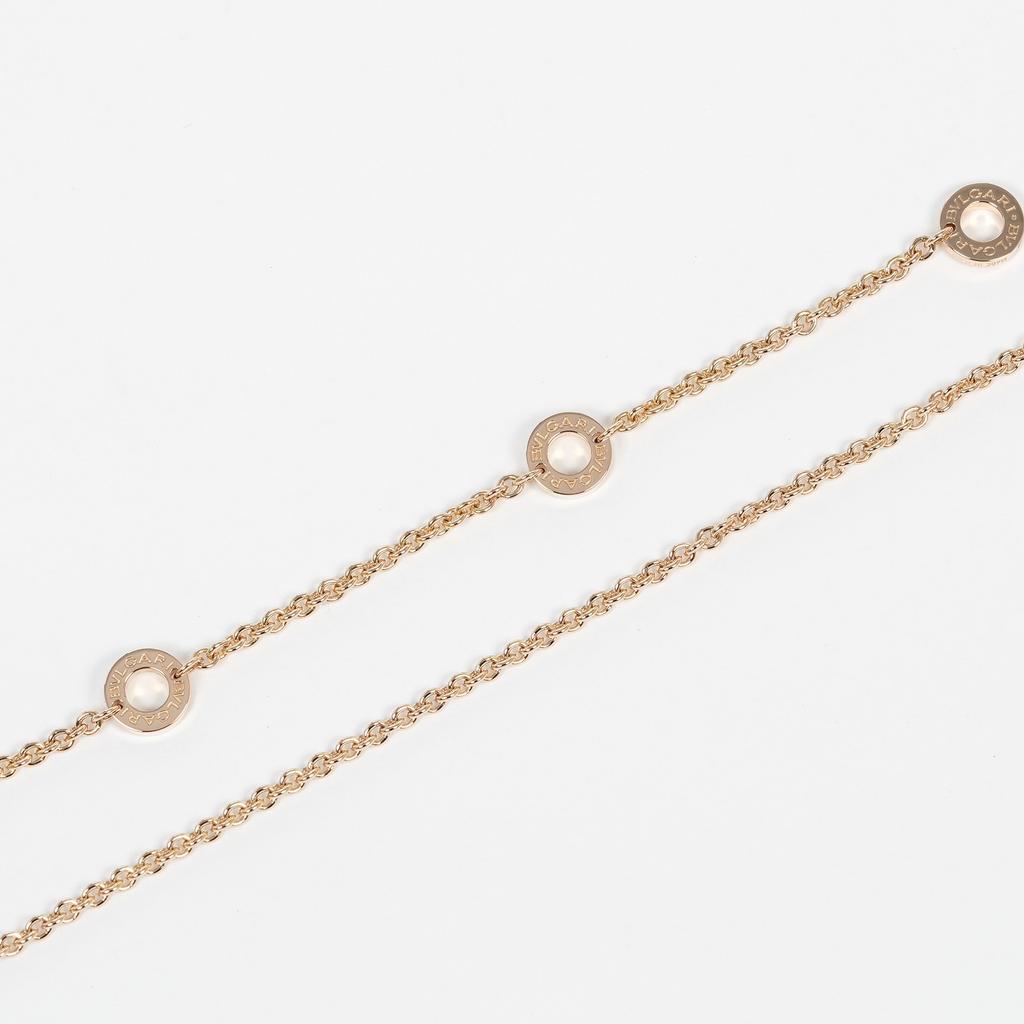 BVLGARI B.ZERO1 Design Legend Necklace Be zero one K18 Pink Gold/ceramic 13.4g Women Used